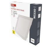 Svietidlo LED Nexxo štvorec, biely, 24W, neutrálna biela ZD2155