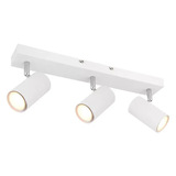 Svietidlo stropné kov biely 3x bez žiaroviek GU10 max 35W 230V 57911-3W