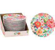 Tanier plytký 25cm melamín dizajn kvety