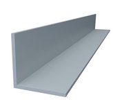 Uholník AL 20x10x1mm elox striebro 2m