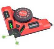 Uholník laserový s prísavkou, zelený laser, max. 9m, 3,7V Li-ion, USB nabíjanie, EXTOL PREMIUM