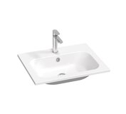 Umývadlo Chrome Slim 80, s otvorom pre batériu, s prepadom