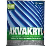 V2053 Akvakryl 0840 červenohnedá 12kg - základná a vrchná matná akrylátova farba na kov