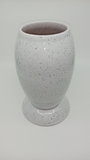 Váza náhrobná biela glazovaná keramická 22cm