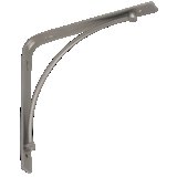 Velano Konzola BOW 200x200mm, strieborná matná