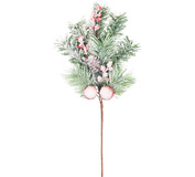 Vetvička MagicHome Vianoce, zasnežená, 49cm