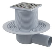 Výpusť APV101 podlahová bočná 150x105