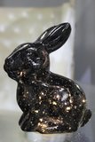 Zajac zlatý/čierny/strieborný LED 17cm
