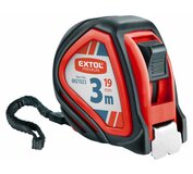 Zvinovací meter 3m, pogumovaný, 1x brzda, šírka pásu 19mm