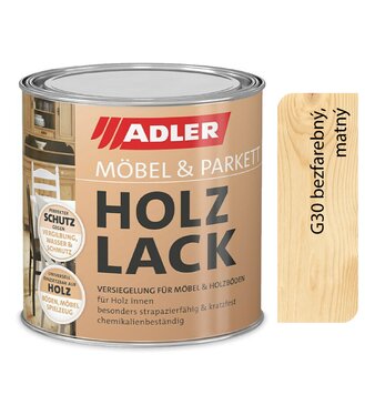 Adler Möbel-Parkett Holzlack Farblos Matt G30 2.5l