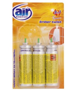 Air Menline Limber Twist happy spray náhradne náplne do osviežovača 3 x 15 ml