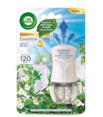Air Wick Elektrický osviežovač vzduchu strojček + náplň Prádlo vo vánku 19ml