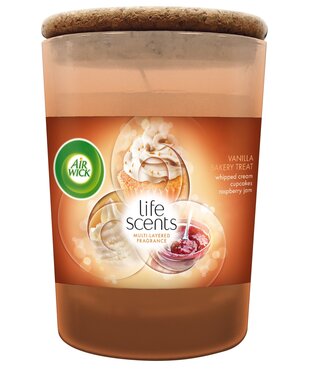 Air Wick Life Scents Vonná sviečka Vôňa vanilkového pečiva 185g