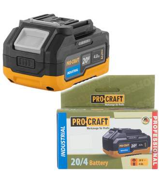Akumulátor 20V Li-ion, 4000mAh Procraft 20/4 Industrial