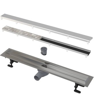 Alcaplast Žľab podlahový s roštom 850mm obojstranný, nerezová oceľ