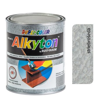 Alkyton kladivková striebrošedá 5l - samozákladový email na kov, drevo a betón