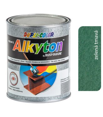 Alkyton kladivková zelená tmavá - samozákladový email na kov, drevo a betón 250ml