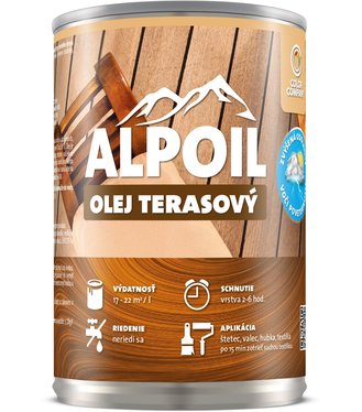 Alpoil olej terasový - Impregnačný olej na terasy a drevo 0,5l