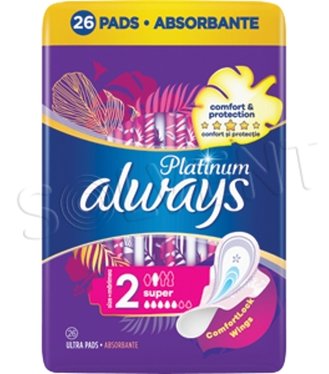 Always Platinum Hygienické vložky Night 26ks