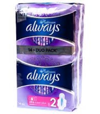 Always Platinum Hygienické vložky Ultra Super Plus Duopack 14ks