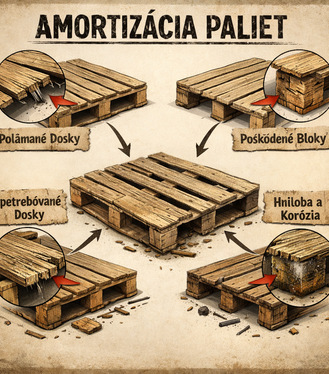 Amortizácia paliet EUR
