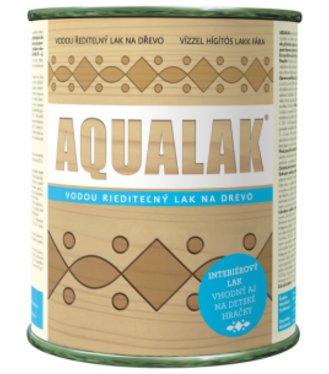 Aqualak Lesk - vodou riediteľný akrylátový transparentný lak na drevo 4l