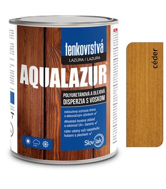 Aqualazur céder 2,5l tenkovrstvá olejová vodou-riediteľná lazúra