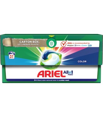 Ariel Gélové kapsuly na pranie Color kartón box 31ks