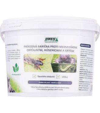Bariéra prírodná proti medvedíkom obyčajným, húseniciam a krtom 1200g