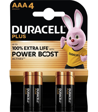 Batéria Duracell Plus Power Boost AAA alkalicko-mangánová 1,5 V 4 ks
