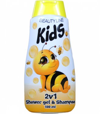 Beauty Line Včielka 2v1 Detský sprchový gél a šampón 500ml