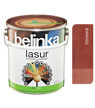 Belinka Lasur Červená 18 - Tenkovrstvá lazúra 2,5L