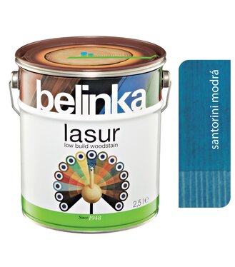 Belinka Lasur Santorini Modrá 72 - Tenkovrstvá lazúra 2,5L