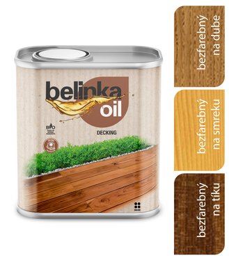 Belinka Oil Decking 201 bezfarebný - Olej na terasy a záhradný nábytok 2,5l