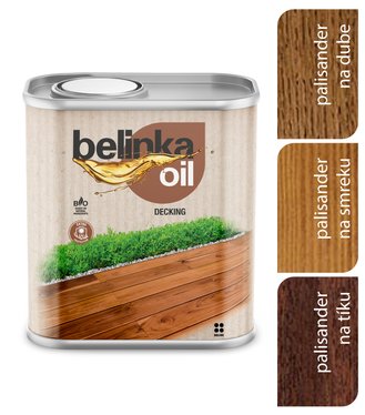 Belinka Oil Decking 204 palisander - Olej na terasy a záhradný nábytok 0,75l