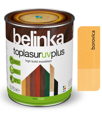 Belinka Toplasur UV Plus, borovica 13 - Hrubovrstvá lazúra 2,5l
