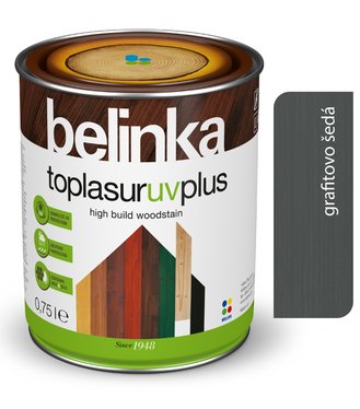 Belinka Toplasur UV Plus, grafitovo šedá 31 - Hrubovrstvá lazúra 0,75l