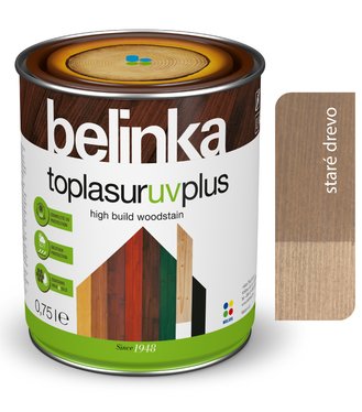 Belinka Toplasur UV Plus, staré drevo 28 - Hrubovrstvá lazúra 0,75l
