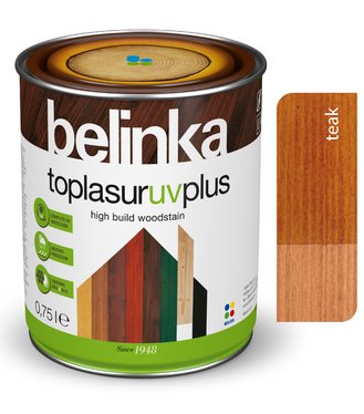 Belinka Toplasur UV Plus, teak 17 - Hrubovrstvá lazúra 5l