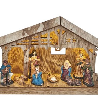 Betlehem vianočný 5 Led26x19cm 3AA DCWW14
