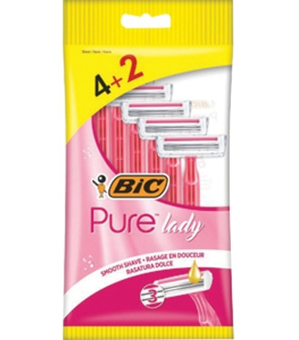 BIC 3 Pure Lady Pink (4+2ks/SAC)