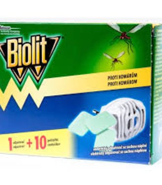 Biolit Elektrický odparovač proti hmyzu so suchou náplňou 1 + 10 ks