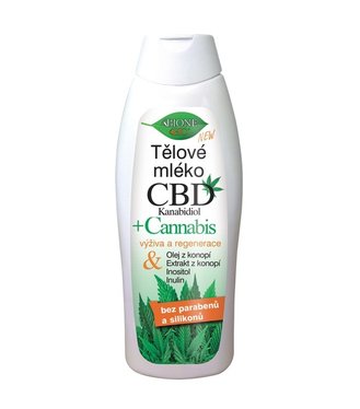 Bione Cosmetics Telové mlieko CBD + cannabis 500ml