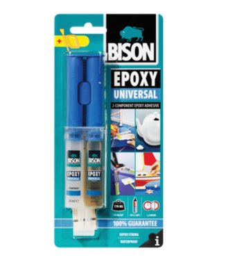 Bison Epoxy, Universal dvojzložkové lepidlo 24ml