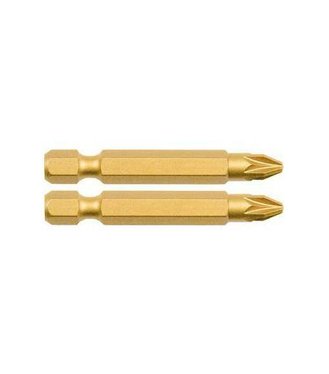 Bit krížový PZ1x50mm S2 2ks TiN