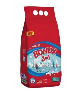 Bonux Prášok na pranie White Ice Fresh 3v1 80 praní 6kg