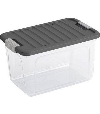 Box s vekom KIS W S 15l priesvitný 25x38x23cm úložný