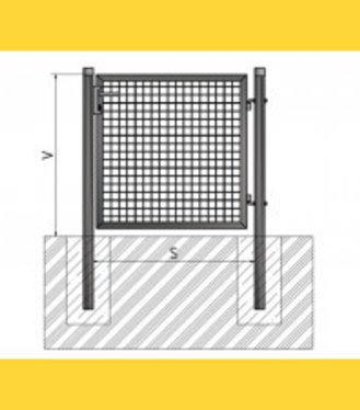Brána BJ ECO 2000x1000 ZN+PVC 6005