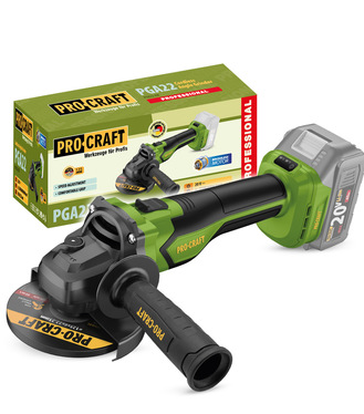 Brúska uhlová Aku Procraft PGA22bb (bez batérie a nabíjačky)PGA22-BB