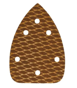 Brúsny papier delta Anti-clog #100, 140x140x80mm, suchý zips, 5 ks, DEDRA DED7941R1